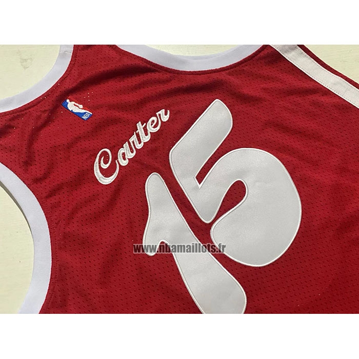 Maillot Memphis Grizzlies Vince Carter NO 15 Mitchell & Ness 2015-16 Rouge